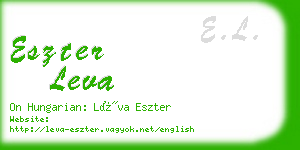 eszter leva business card